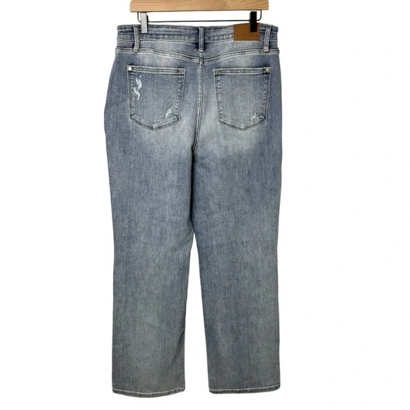 Judy Blue Straight Fit Jeans Size 15 / 32 Medium Wash JB82501LT - Picture 2 of 5